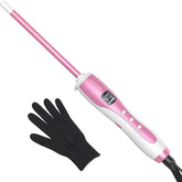 Wavytalk 3/8-inch curling wand in rose pink for fast, salon-worthy curls.