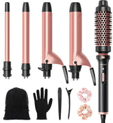 Wavytalk 5in1 curling iron set half-inch barrel for tight curls and precise styling.