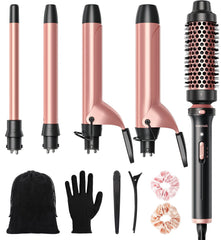Wavytalk 5in1 curling iron set half-inch barrel for tight curls and precise styling.
