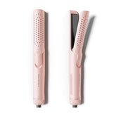 Wavytalk Airflow Styler pink curling iron close-up showing 1.25-inch barrel for smooth curls.