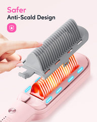 Wavytalk anti-scald design with 3D teeth enables safe styling.