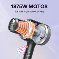 Wavytalk Blow Dryer comb attachment smoothing thick hair for easy straightening