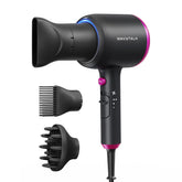Wavytalk hair dryer with diffuser for defined curls and frizz control.