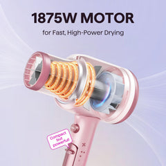Wavytalk concentrated nozzle in pink delivering precise styling airflow.