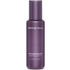 Wavytalk Smooth Barrier bottle close-up showing easy spray design for heat protection