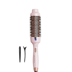 Wavytalk Thermal Brush barrel closeup highlighting ceramic heat for smooth, frizz-free finish