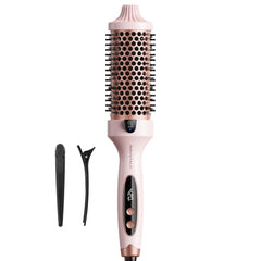Wavytalk Thermal Brush Blowout Boost Grande shows handle and bristles for quick styling