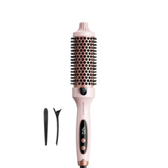 Wavytalk Thermal Brush pink handle for quick at-home blowouts.
