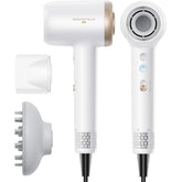 Wavytalk Turblow Pro in-use image shows rapid drying for salon-quality results.