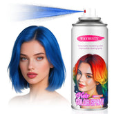 Waybesty temporary hair color spray blue bottle delivers bold color for parties.