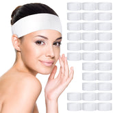 Waydress disposable spa facial headbands with closure pack for clean, single-use facial sessions.