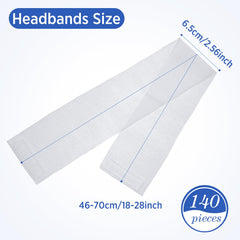 Waydress headbands closeup soft fabric highlights comfortable, breathable non-woven material for skincare routines.