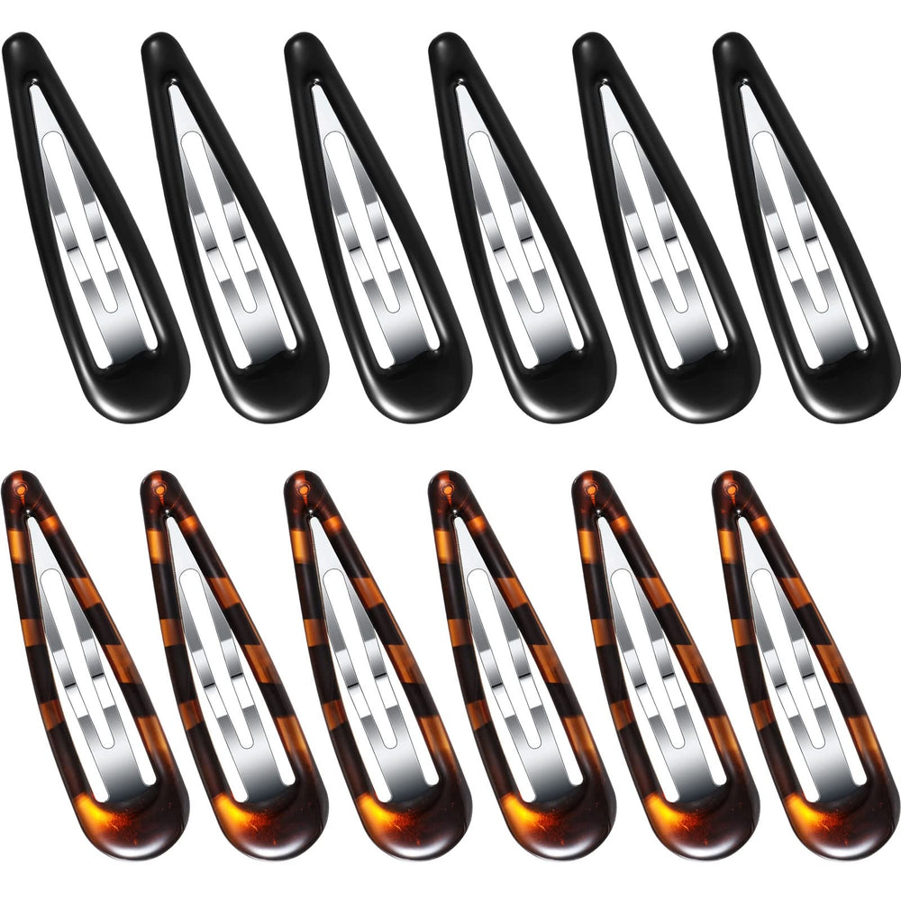 Waydress pinzas cabello oval tortuga, agarre seguro para uso diario.