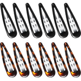 Waydress pinzas cabello oval tortuga, agarre seguro para uso diario.