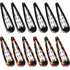 Waydress pinzas cabello oval tortuga, agarre seguro para uso diario.