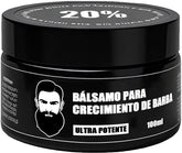 Wdvpue Beard Growth Balm jar closeup showing clear balm for softer beard