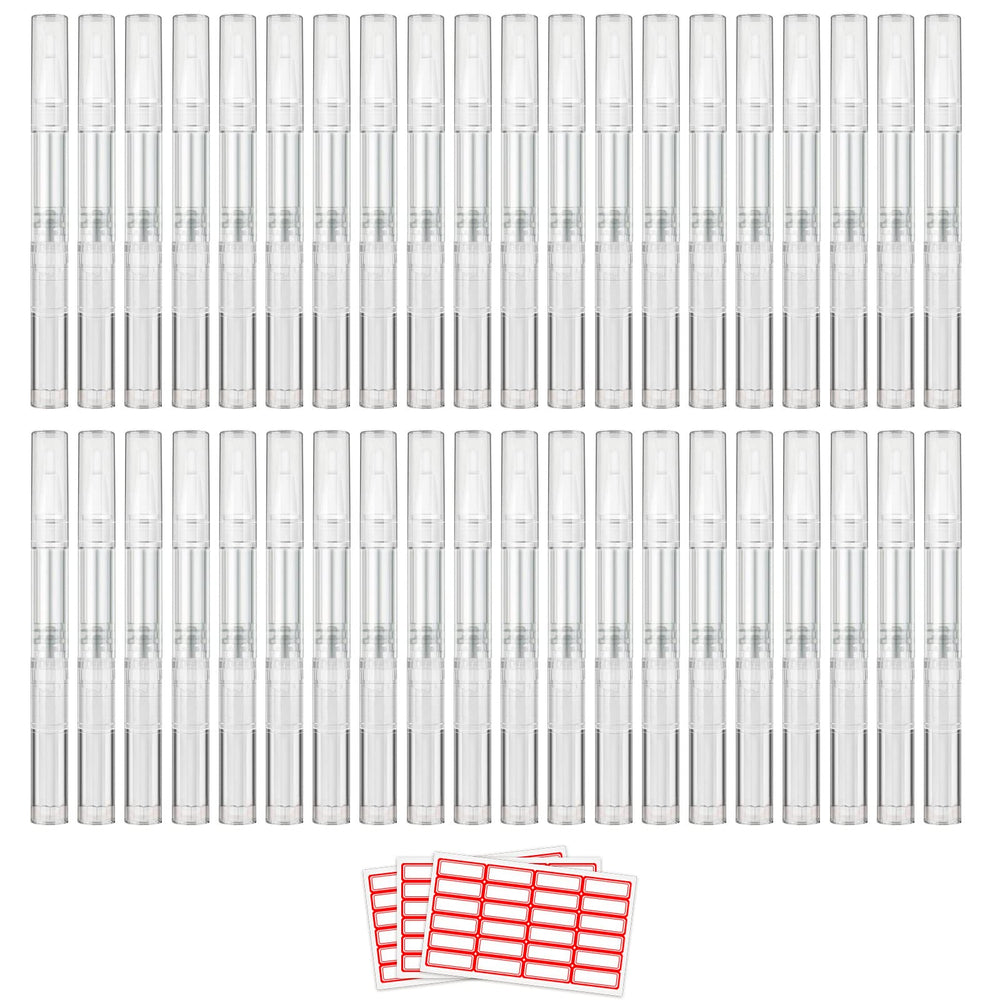 WEBBYBEAR cuticle oil pen set, 40 pieces, versatile mini containers for travel.