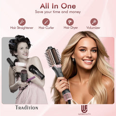 WeBeauty PTC smoothing comb with ceramic coating distributes heat evenly.