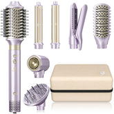 webeauty hair dryer brush 8-in-1 front view: compact dual-voltage styling for fast results