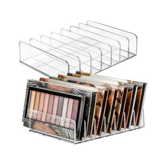 WECHENG eyeshadow palette organizer clear top view for quick access