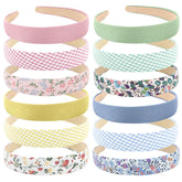 Wecoe headbands floral ensemble offers vibrant blossoms for a fresh summer look.