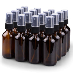 Wedama 2oz amber glass spray bottle with fine mist for watering and cleaning.