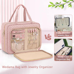 Wedama large capacity rolled-open layout fits cosmetics and skincare
