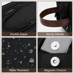 Wedama Toiletry Bag capacity-12x6x7 fits shampoo, shaving cream, toothbrushes