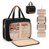 Wedama Toiletry Bag hanging back view for easy access on travels