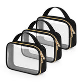 Wedama TSA-approved toiletry bag pack with clear front for quick security checks.