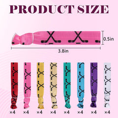 Wehhbtye nylon hair ties with 8 colors offer durable, flexible team styling