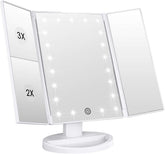WEILY makeup vanity mirror with 21 LEDs for bright, even lighting on the countertop