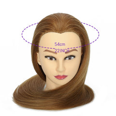 WeiRan mannequin head 26 inch length supports long-length styling