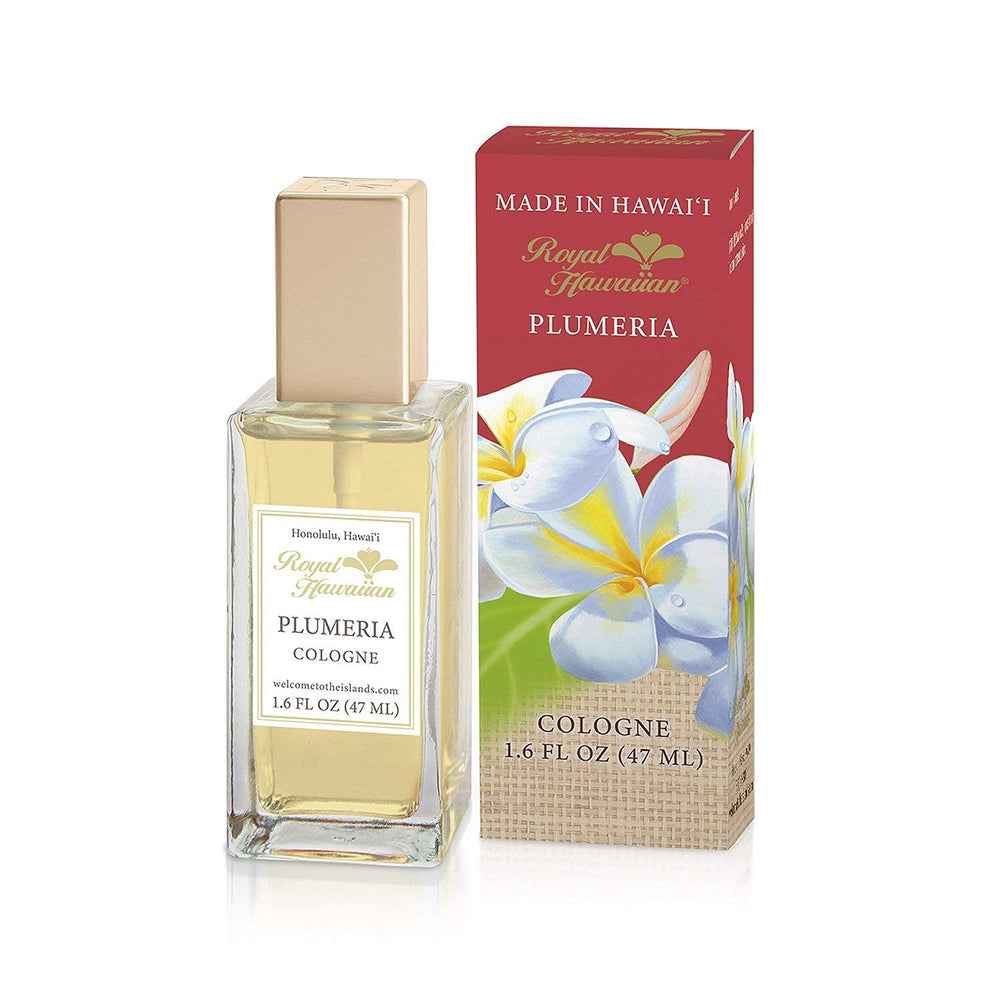 Welcome to the Islands Royal Hawaiian Plumeria Cologne Spray bottle offering tropical fragrance for daily wear
