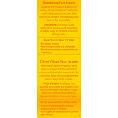 Weleda baby calendula nourishing face cream applied to a baby face