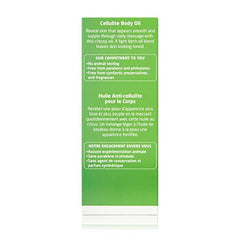 Weleda Birch Cellulite Oil texture close-up highlights a non-greasy finish after use.