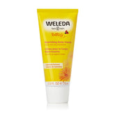 Weleda Calendula Body Cream tube closeup for gentle daily moisturizing