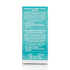 Weleda Rosemary Conditioning Hair Oil applied to dry hair ends to smooth split ends