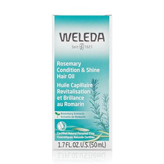 Weleda Rosemary Conditioning Hair Oil ingredients close-up with rosemary