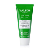 Weleda Skin Food Cleanser bottle pour for gentle makeup removal and refreshment.