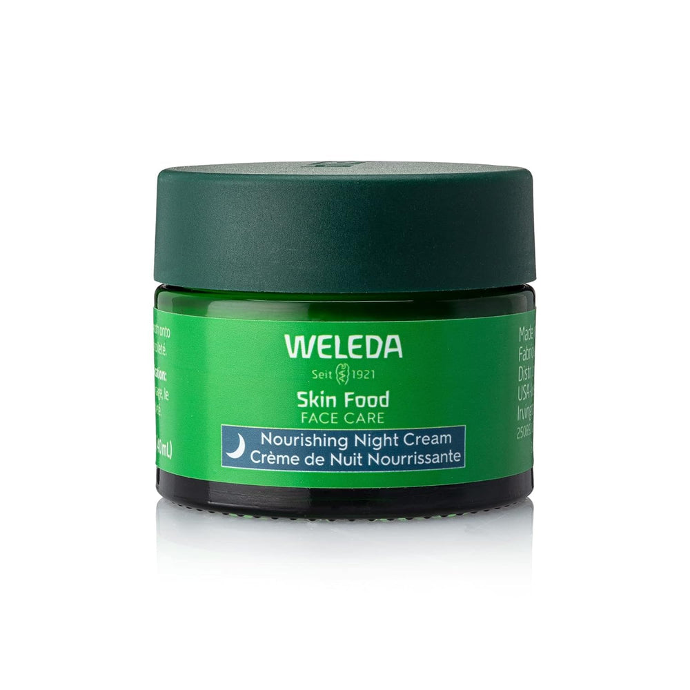 Weleda Skin Food Night Cream bottle shows plant-rich overnight nourishment