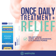 WELMATE Adapalene Gel close-up of oil-free fragrance-free formula.