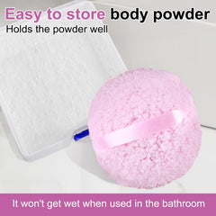 WEMEGA powder puff provides good powder retention for faster, even coverage.