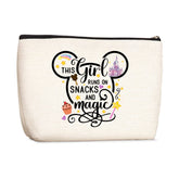 Wenboco Cartoon Mouse cosmetic bag front view, cute travel-ready design and storage capacity