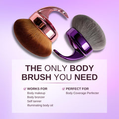 WendMart Body Makeup Brush charcoal-infused bristles deliver durable softness.