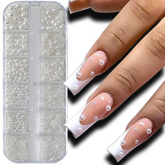 WENEWFINE flat-back pearl beads packaging ideal for crafting.