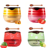 WenFeng Bee Lip Balm honey pot closeup shows rich moisture for smooth lips.