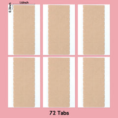 WENNALIFE pre-cut design tape tabs are easy to peel and apply.