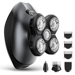 WEQOEE 5 in 1 razor head close up for a close versatile shave