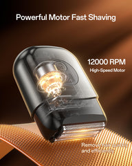 WEQOEE electric razor ipx7-wet-dry highlights waterproof design for dry or shower use